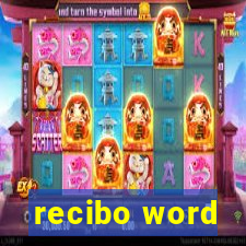 recibo word